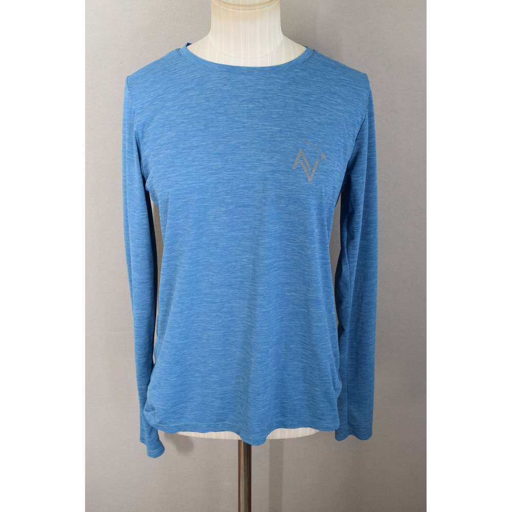 Anetik Performance Shirt Small Blue Long Sleeve UPF 30+ Mens Active Surf Tee